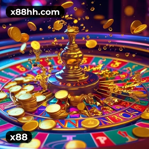 Tela de boas-vindas e lobby de jogos do aplicativo x88
